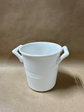 White Lenox Tin Can Alley Ceramic Jar With Handles/ 4 Available // PRICED INDIVIDUALLY