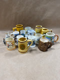 (D) Lot Of 19 Mini Beer Steins