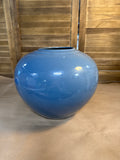 Periwinkle Haeger Style Vase With Bow