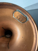Manning Bowman #260 Vintage Copper Pedestal Bowl with Brass Handles