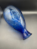 Large Blue Pointed Vase
