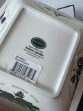 Fuchsia Portmeirion Garden Botanic Square Salad Serving Bowl in Box