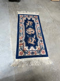 AS IS***Chinese Dragon Rug, 65"x28"***Read Description***