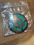 Sterling & Turquoise Pin/Pendant (AS IS)