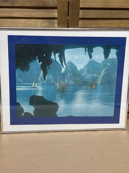 Halong Bay in Vietnam Print - Simply Framed (Mat Is A Piece of Paper)