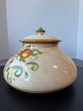 Vietri Italian Affresco Tuscan Ceramic Biscotti Jar