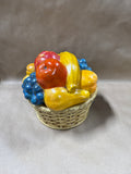 Ceramic Hand Painted Fruit Bowl With Lid