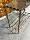 Glass/Metal Console Table