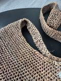Helen Kaminski The Flat Sac Brown Raffia Shoulder Bag