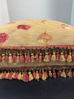 Pair of Floral Throw Pillows with Tassels