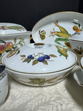 15-Piece Royal Worcester England Evesham Gold Trim Serving China Set