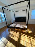 Ikea Black Four Poster King Bed