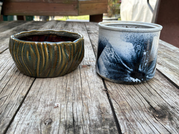 Duo of Ceramic Planters