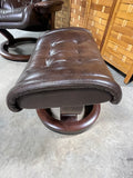 Ekornes Stressless Brown Chair with Ottoman (A) ***Read Description***