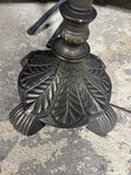 Tiffany Style Roses Stained Glass 2-Way Floor Lamp (WORKS)