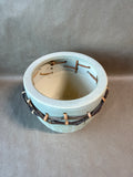 Ceramic Planter With Woven Branch Twig Accent - 2 Available - PRICED INDIVIDUALLY