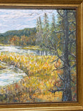Virginia Wetlands Painting by Local Artist, Ginger Olansen; Signed
