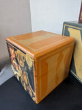 4-Piece Maude Risher Ciardi Folk Style Wooden Block Nesting Box Set