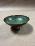 Small Brass Trinket Pedestal Bowl