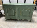 Green Painted Console Cabinet