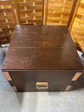 Square Trunk with Copper Tone Accents