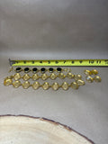 Gold/Black Necklace, Earrings & Bracelet Set