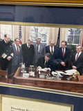 Commemorative Display of Reagan Signing 1988 Defense Authorization Bill