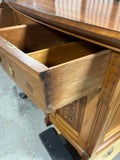 Antique Buffet with Carved Accents ***HEAVY ITEM***READ DETAILS ON PICK UP POLICY*** Read Description of item carefully***