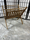 Vintage Mid Century Modern Style Folding Magazine Rack