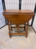 Petite Drop Leaf Side Table, Hitchcock Style