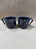 Blue Agate Bennington Pottery Coffee Mugs - Set Of 2 // 2 Sets Available // PRICED INDIVIDUALLY