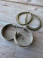 (I) Pair of Silver Tone Earrings