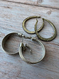 (I) Pair of Silver Tone Earrings