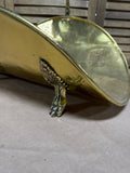 Claw Foot Brass Log Holder