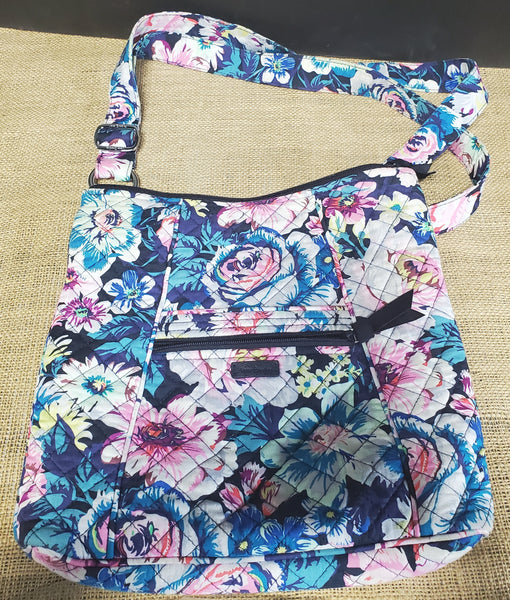 Vera Bradley Pink and Blue Floral Crossbody Bag