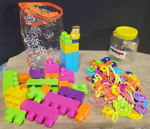Colorful Toddler Sensory Toy Lot