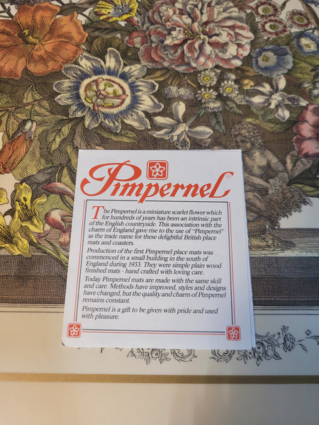 Set Of 5 Pimpernel Floral Placemats – Williamsburg Estate Services