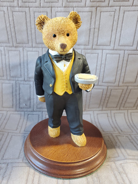 Department 56 The Upstairs Downstairs Bears "Barker the Butler" Figurine