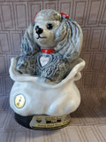 Vintage 1971 Jim Bean Tiffany Poodle Decanter