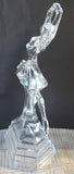 Vintage Royal Crystal Rock Ballerina Statue