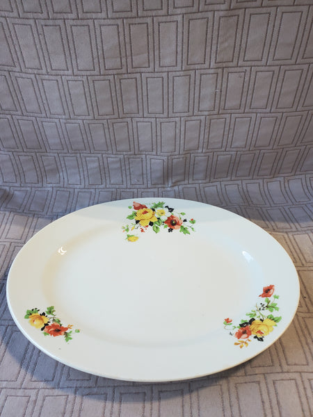 Vintage Homer Laughlin Oval Floral Platter