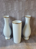 Set of 3 of Golden Crown E&R Bud Vases