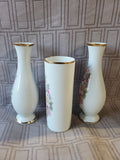 Set of 3 of Golden Crown E&R Bud Vases