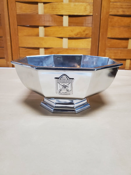 Williamsburg VA Shirley Pewter Golf Classic Footed Bowl