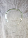 Vintage Etched Clear Glass Clipper Ship Vase