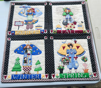 Vintage 4 Season Quilted Wall Hanging