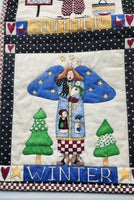 Vintage 4 Season Quilted Wall Hanging