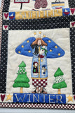 Vintage 4 Season Quilted Wall Hanging