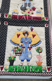 Vintage 4 Season Quilted Wall Hanging