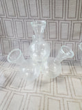 Vintage Clear Glass Arranger Stackable Vases